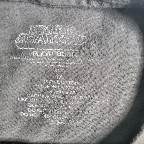 My Hero Academia  Izuku Midoriya Anime Black Graphic Tee Shirt Men's Size M 1705 - Picture 4 of 5